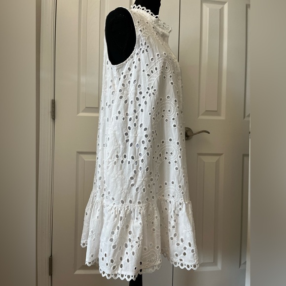 Eliza J White Eyelet Sleeveless Dress – Sz 14 EUC - Picture 2 of 13